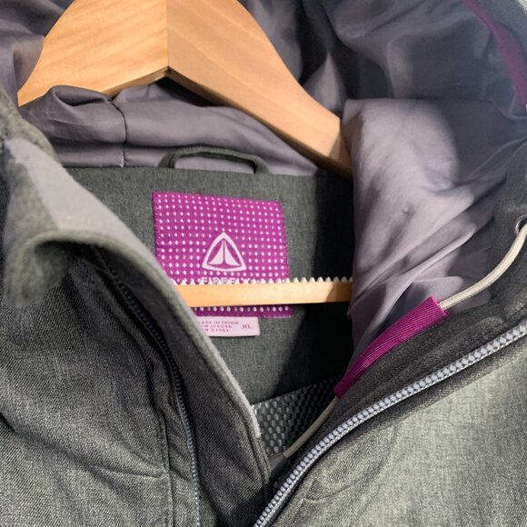 Firefly Women’s Charcoal Grey Hooded Jacket – XL, Polyester, Multiple Zips & Ven - Picture 8 of 16